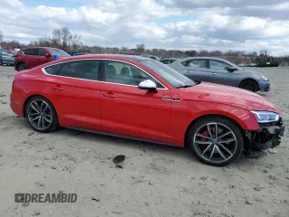 2018 Audi S5 Sportback Prestige z VIN WAUC4CF5XJA052122, wystawiony jako Copart lot #50583025 z przebiegiem 63 286 mil mil oraz Szkoda całkowita • Salvage title. Historia ofert i sprzedaży dostępna na DreamBid. Obrazek 4.