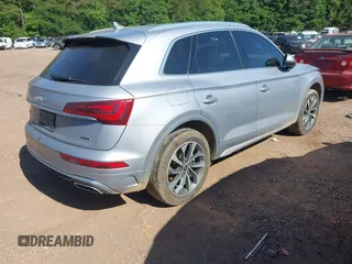 2022 Audi Q5 S line Premium Plus with VIN WA1EAAFY8N2075153, listed as a IAAI auction lot 42317317 with 67,230 mi miles and . Bid and sale history available at DreamBid. Image 4.