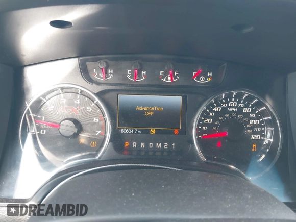 2013 Ford F-150 XL with VIN 1FTFW1ET4DFB66722, listed as a IAAI auction lot 41691976 with 160,634 mi miles. Bid and sale history available at carsss.com. Image 7.