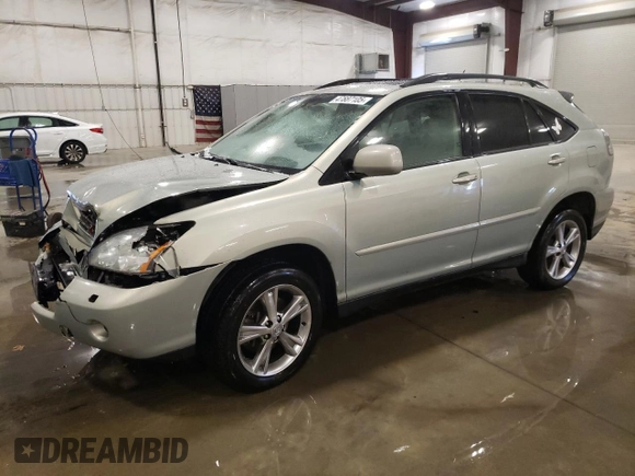2006 Lexus RX 400h with VIN JTJHW31U060003622, listed as a Copart auction lot 47887105 with Not Provided miles and Salvage Title. Bid and sale history available at DreamBid. Image 1.