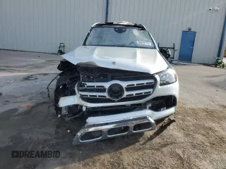 2021 Mercedes-Benz GLS 450 with VIN 4JGFF5KE4MA485253, listed as a Copart auction lot 58625715 with Not provided miles and Salvage title. Bid and sale history available at DreamBid. Image 5.