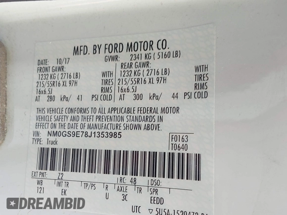2018 Ford Transit Connect XL с VIN NM0GS9E78J1353985, выставлен на аукционе IAAI как лот 39189140 с пробегом 9 033 миль миль и . История ставок и продаж доступна на DreamBid. Изображение 9.