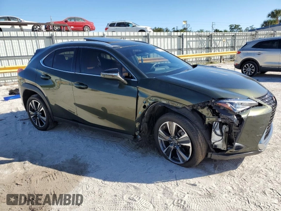 2021 Lexus UX 200 with VIN JTHP3JBH2M2044864, listed as a Copart auction lot 83703364 with 32,416 mi miles and Salvage title. Bid and sale history available at DreamBid. Image 4.