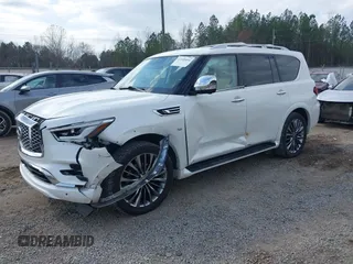 2020 Infiniti QX80 LUXE with VIN JN8AZ2NE6L9251314, listed as a IAAI auction lot 41520416 with 97,252 mi miles. Bid and sale history available at carsss.com. Image 2.