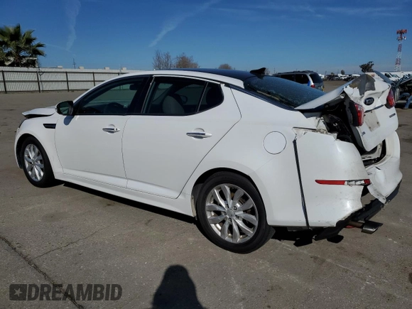 2015 Kia Optima EX with VIN 5XXGN4A77FG433602, listed as a Copart auction lot 47631325 with 161,319 mi miles and Salvage Title. Bid and sale history available at carsss.com. Image 2.