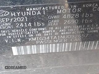 2022 Genesis G70 2.0T z VIN KMTG34TA1NU092657, wystawiony jako IAAI lot #40653081 z przebiegiem Nie podano mil oraz . Historia ofert i sprzedaży dostępna na DreamBid. Obrazek 9.