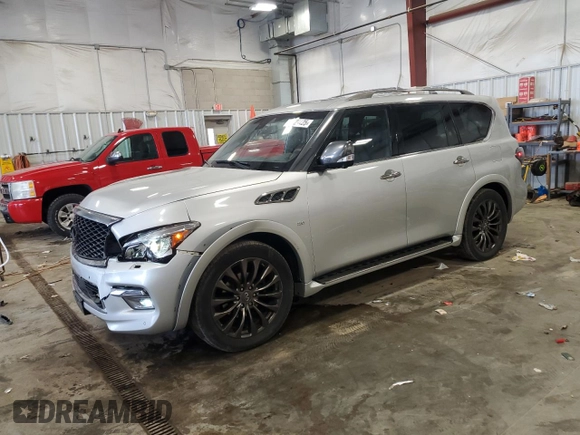 2015 Infiniti QX80 with VIN JN8AZ2NE4F9085038, listed as a Copart auction lot 52729425 with 214,783 mi miles and Clean title. Bid and sale history available at DreamBid. Image 1.