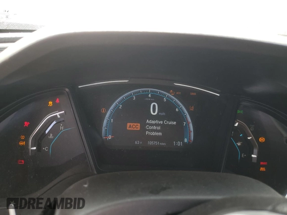 2020 Honda Civic Sedan LX with VIN 2HGFC2F69LH553241, listed as a Copart auction lot 41502005 with 105,751 mi miles and Salvage Title. Bid and sale history available at carsss.com. Image 9.