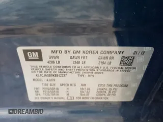 2019 Buick Encore Preferred with VIN KL4CJASB9KB842237, listed as a Copart auction lot 43444595 with Not Provided miles and Salvage Title. Bid and sale history available at DreamBid. Image 14.