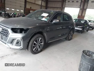 2024 Audi Q5 S line Premium Plus with VIN WA1EAAFY2R2052361, listed as a IAAI auction lot 39766650 with 2,181 mi miles and . Bid and sale history available at DreamBid. Image 2.