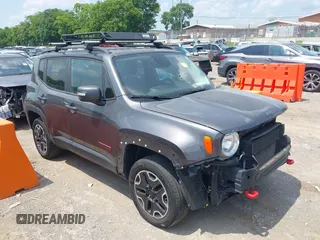 2017 Jeep Renegade Trailhawk with VIN ZACCJBCB7HPG42238, listed as a IAAI auction lot 42562113 with 105,045 mi miles and . Bid and sale history available at DreamBid. Image 1.