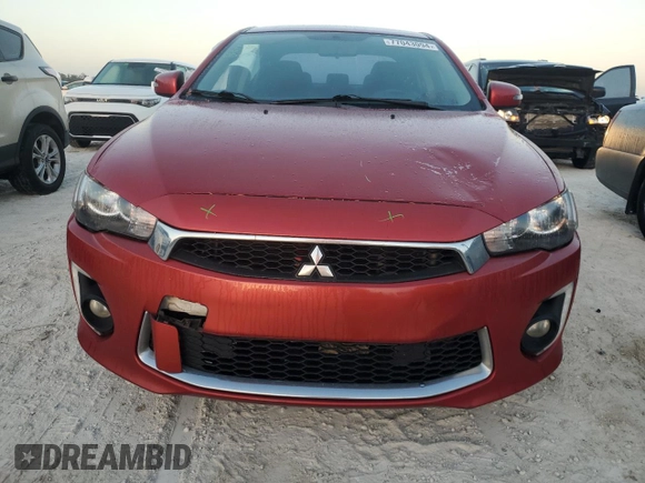 2017 Mitsubishi Lancer ES with VIN JA32U2FUXHU006457, listed as a Copart auction lot 77043094 with 96,641 mi miles and Salvage Title. Bid and sale history available at carsss.com. Image 5.