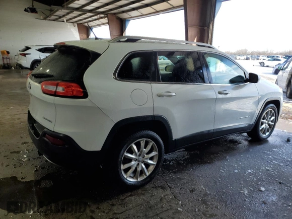 2014 Jeep Cherokee Limited with VIN 1C4PJLDB9EW283916, listed as a Copart auction lot 45952845 with 116,333 mi miles and Salvage Title. Bid and sale history available at DreamBid. Image 3.