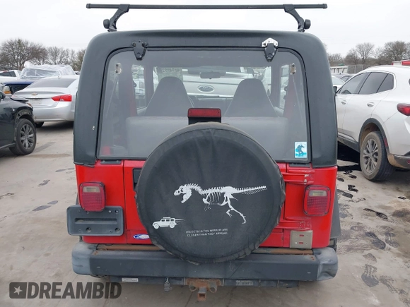 1998 Jeep Wrangler SE with VIN 1J4FY29P2WP791317, listed as a IAAI auction lot 41748523 with 169,052 mi miles. Bid and sale history available at carsss.com. Image 16.