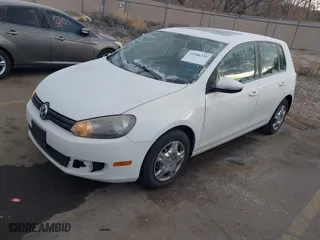 2010 Volkswagen Golf with VIN WVWDB7AJ6AW406990, listed as a IAAI auction lot 41506320 with 152,692 mi miles. Bid and sale history available at carsss.com. Image 2.