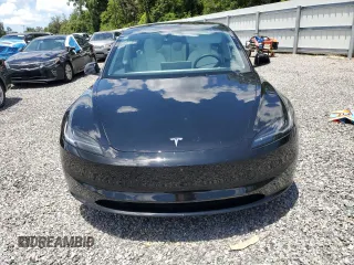 2025 Tesla Model 3 Long Range with VIN 5YJ3E1EA8SF984931, listed as a Copart auction lot 61259345 with 2,248 mi miles and Salvage title. Bid and sale history available at DreamBid. Image 5.