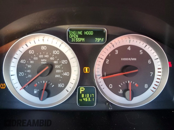 2013 Volvo C70 T5 with VIN YV1672MC3DJ137806, listed as a Copart auction lot 48036805 with 81,317 mi miles and Salvage Title. Bid and sale history available at carsss.com. Image 9.