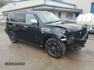 2020 Nissan Armada SL with VIN JN8AY2NC6L9617290, listed as a Copart auction lot 49095875 with 75,322 mi miles and Salvage Title. Bid and sale history available at carsss.com. Image 4.