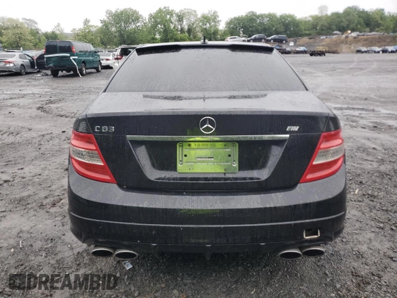 2009 Mercedes-Benz C 63 AMG with VIN WDDGF77X89F299732, listed as a Copart auction lot 57560915 with 116,839 mi miles and Salvage title. Bid and sale history available at DreamBid. Image 6.