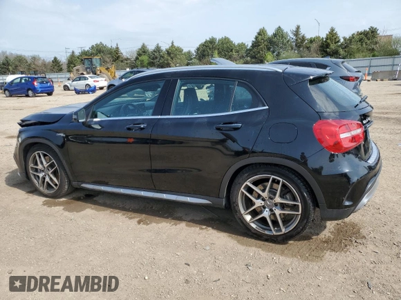 2015 Mercedes-Benz GLA 45 AMG z VIN WDDTG5CB6FJ100812, wystawiony jako Copart lot #54615385 z przebiegiem 73 770 mil mil oraz Szkoda całkowita • Salvage title. Historia ofert i sprzedaży dostępna na DreamBid. Obrazek 2.