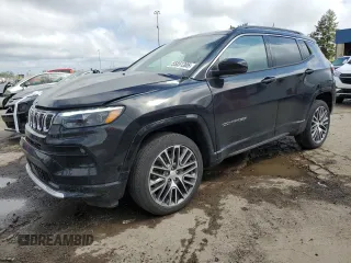 2023 Jeep Compass Limited with VIN 3C4NJDCN7PT519867, listed as a Copart auction lot 55851305 with 18,058 mi miles and Salvage title. Bid and sale history available at DreamBid. Image 1.