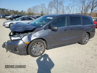2025 Honda Odyssey Touring с VIN 5FNRL6H84SB021367, выставлен на аукционе Copart как лот 46987665 с пробегом 4 752 миль миль и Списание • Salvage title. История ставок и продаж доступна на DreamBid. Изображение 1.