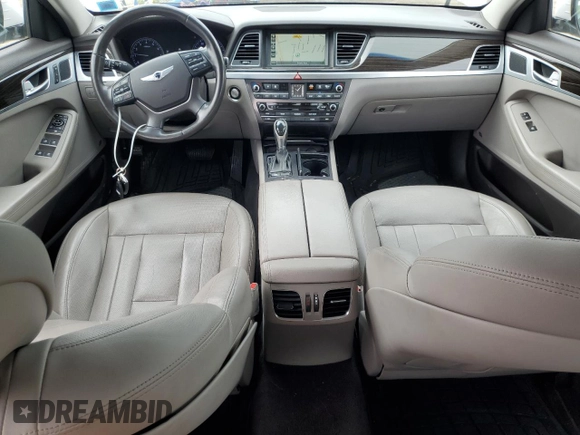 2016 Hyundai Genesis 3.8L z VIN KMHGN4JE9GU142234, wystawiony jako Copart lot #55795145 z przebiegiem 56 791 mil mil oraz Szkoda całkowita • Salvage title. Historia ofert i sprzedaży dostępna na DreamBid. Obrazek 8.