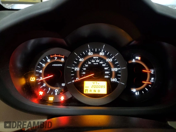 2009 Toyota RAV4 Ltd with VIN JTMBF31V095012930, listed as a Copart auction lot 46775165 with 200,085 mi miles and Salvage Title. Bid and sale history available at carsss.com. Image 9.