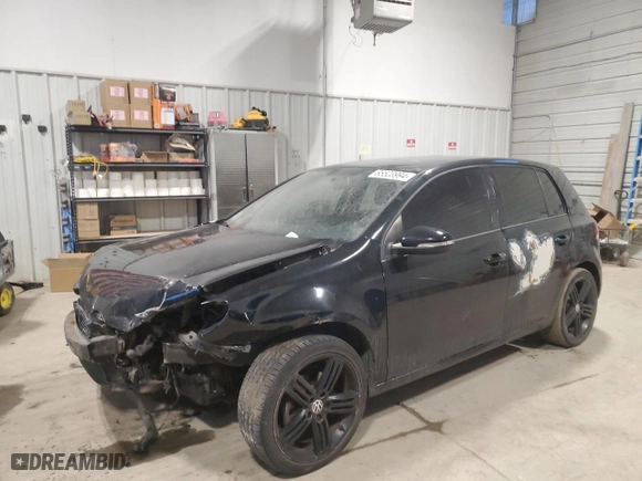 2010 Volkswagen Golf with VIN WVWDA7AJXAW280524, listed as a Copart auction lot 85523994 with NaN miles and Salvage Title. Bid and sale history available at carsss.com. Image 1.