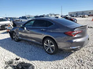 2021 Acura TLX w/Advance Package with VIN 19UUB5F66MA000476, listed as a Copart auction lot 42602525 with 0 mi miles and Salvage Title. Bid and sale history available at carsss.com. Image 2.