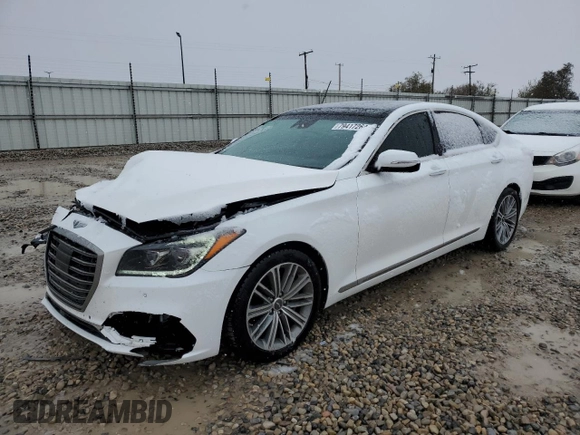 2020 Genesis G80 3.8L with VIN KMTFN4JE9LU334944, listed as a Copart auction lot 79417264 with 47,384 mi miles and Salvage Title. Bid and sale history available at DreamBid. Image 1.
