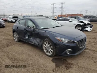 2014 Mazda 3 S Touring with VIN JM1BM1L33E1158973, listed as a Copart auction lot 44625435 with 83,203 mi miles and Salvage Title. Bid and sale history available at DreamBid. Image 4.