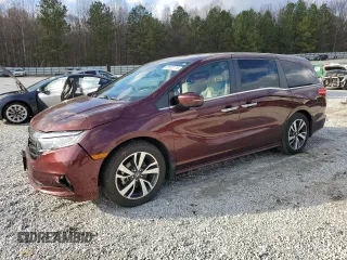 2021 Honda Odyssey Touring with VIN 5FNRL6H86MB021678, listed as a Copart auction lot 85002174 with 103,166 mi miles and Salvage Title. Bid and sale history available at carsss.com. Image 1.