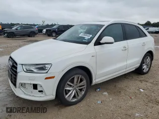 2018 Audi Q3 Premium with VIN WA1BCCFS3JR029297, listed as a Copart auction lot 53908445 with 130,711 mi miles and Clean Title. Bid and sale history available at carsss.com. Image 1.