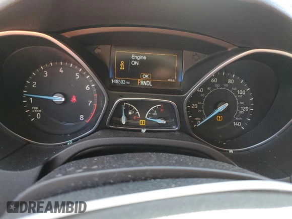 2015 Ford Focus SE with VIN 1FADP3F27FL205433, listed as a Copart auction lot 46029185 with 148,593 mi miles and Salvage Title. Bid and sale history available at carsss.com. Image 9.