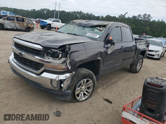 2016 Chevrolet Silverado 1500 LT with VIN 3GCPCREC9GG190397, listed as a Copart auction lot 53260605 with Not Provided miles and Salvage Title. Bid and sale history available at DreamBid. Image 1.