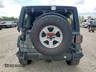 2022 Jeep Wrangler Unlimited Willys Sport with VIN 1C4HJXDMXNW158534, listed as a Copart auction lot 62179995 with 66,947 mi miles and Salvage title. Bid and sale history available at DreamBid. Image 6.