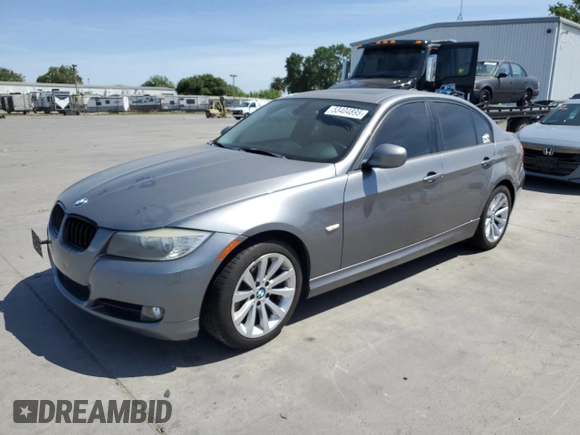 2011 BMW 3 Series 328i with VIN WBAPH5G5XBNM78452, listed as a Copart auction lot 53404895 with 163,592 mi miles and Salvage title. Bid and sale history available at DreamBid. Image 1.