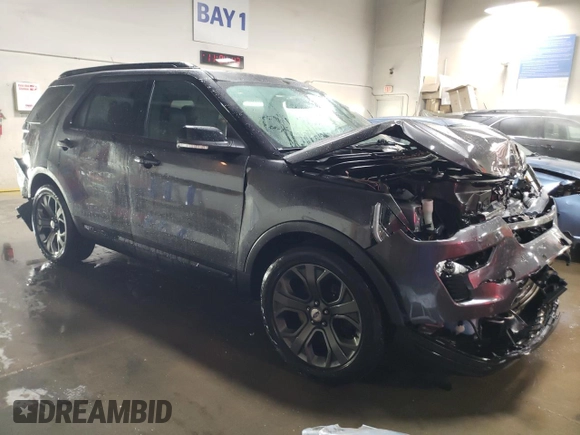 2018 Ford Explorer Sport with VIN 1FM5K8GT6JGA24211, listed as a Copart auction lot 52427215 with 71,788 mi miles and Salvage Title. Bid and sale history available at DreamBid. Image 4.