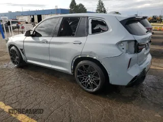 2022 BMW X3 M with VIN 5YM13EC09N9K01524, listed as a Copart auction lot 79260984 with 38,501 mi miles and Clean Title. Bid and sale history available at carsss.com. Image 2.