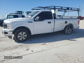 2018 Ford F-150 XL with VIN 1FTMF1C52JKC44459, listed as a Copart auction lot 41479995 with 147,770 mi miles and Salvage title. Bid and sale history available at DreamBid. Image 1.