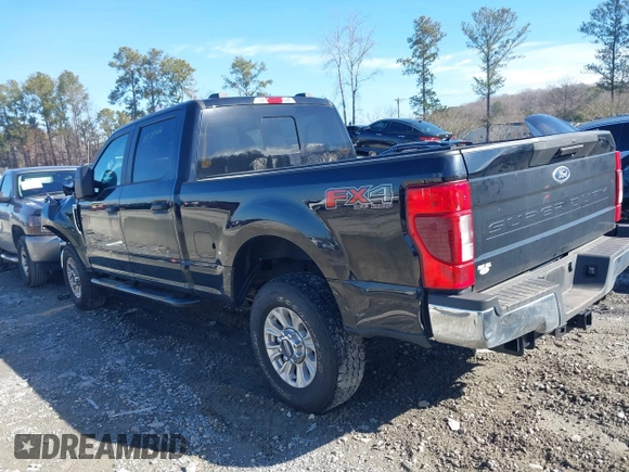 2021 Ford Super Duty F-250 SRW XL with VIN 1FT7W2B61MEE02841, listed as a IAAI auction lot 41454119 with 54,703 mi miles. Bid and sale history available at carsss.com. Image 14.