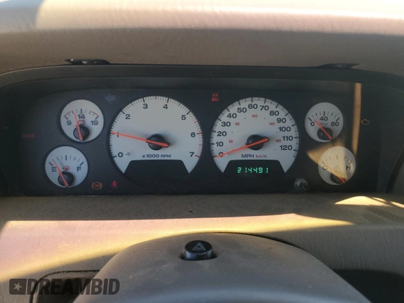 2001 Jeep Grand Cherokee Limited with VIN 1J4GW58N11C568908, listed as a Copart auction lot 55697175 with 214,491 mi miles and Clean Title. Bid and sale history available at DreamBid. Image 9.