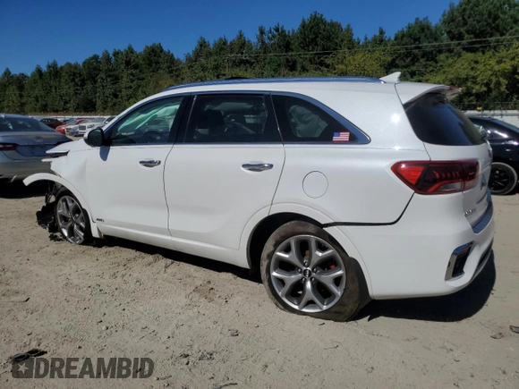 2019 Kia Sorento SX Limited with VIN 5XYPKDA57KG510157, listed as a Copart auction lot 75607024 with Not Provided miles and Salvage Title. Bid and sale history available at DreamBid. Image 2.