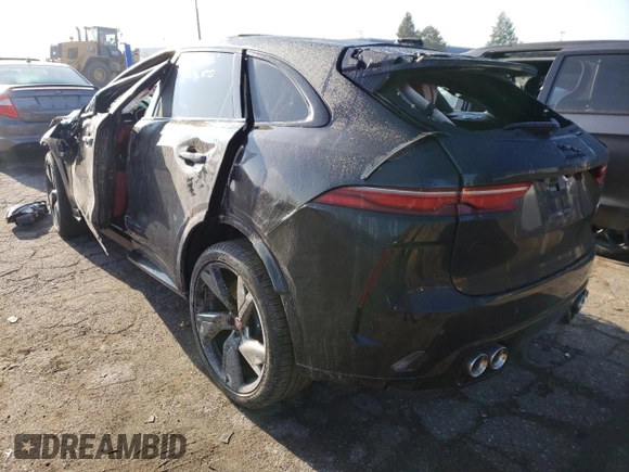 2023 Jaguar F-Pace SVR with VIN SADCZ2EEXPA704296, listed as a Copart auction lot 65993642 with 3,810 mi miles and Non Repairable. Bid and sale history available at DreamBid. Image 3.