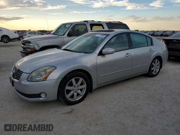 2004 Nissan Maxima SE with VIN 1N4BA41E24C896335, listed as a Copart auction lot 75113624 with 0 mi miles and Salvage Title. Bid and sale history available at carsss.com. Image 1.