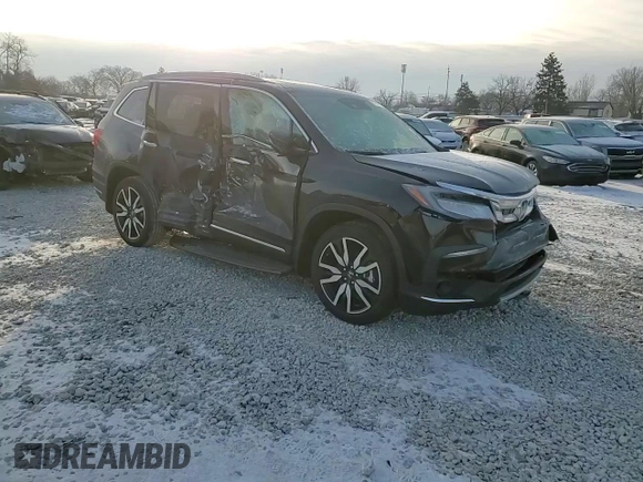 2022 Honda Pilot Touring 7-Passenger with VIN 5FNYF6H60NB100721, listed as a Copart auction lot 41966595 with 0 mi miles and Salvage Title. Bid and sale history available at carsss.com. Image 12.