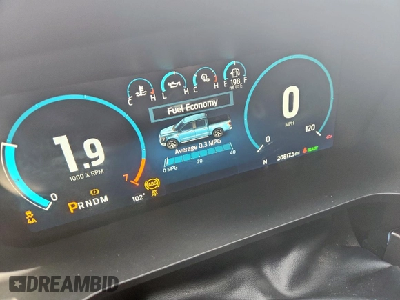 2023 Ford F-150 XL with VIN 1FTFW1ED3PFB64344, listed as a Copart auction lot 55409115 with 20,817 mi miles and Salvage title. Bid and sale history available at DreamBid. Image 9.