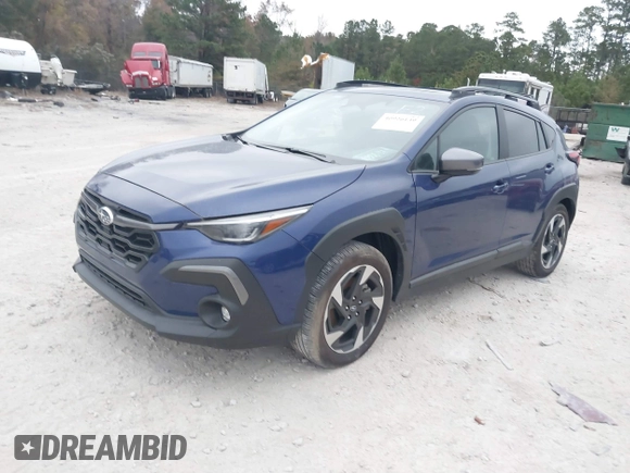 2024 Subaru Crosstrek Limited with VIN 4S4GUHM69R3774979, listed as a IAAI auction lot 40926139 with 1 mi miles. Bid and sale history available at carsss.com. Image 2.
