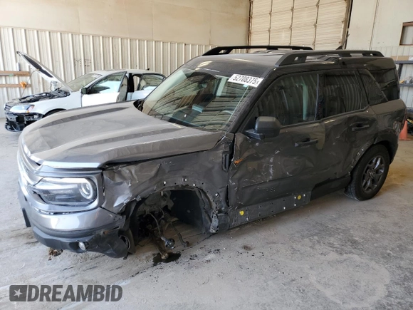 2023 Ford Bronco Sport Badlands z VIN 3FMCR9D92PRE24754, wystawiony jako Copart lot #52708375 z przebiegiem 28 807 mil mil oraz Szkoda całkowita • Salvage title. Historia ofert i sprzedaży dostępna na DreamBid. Obrazek 1.